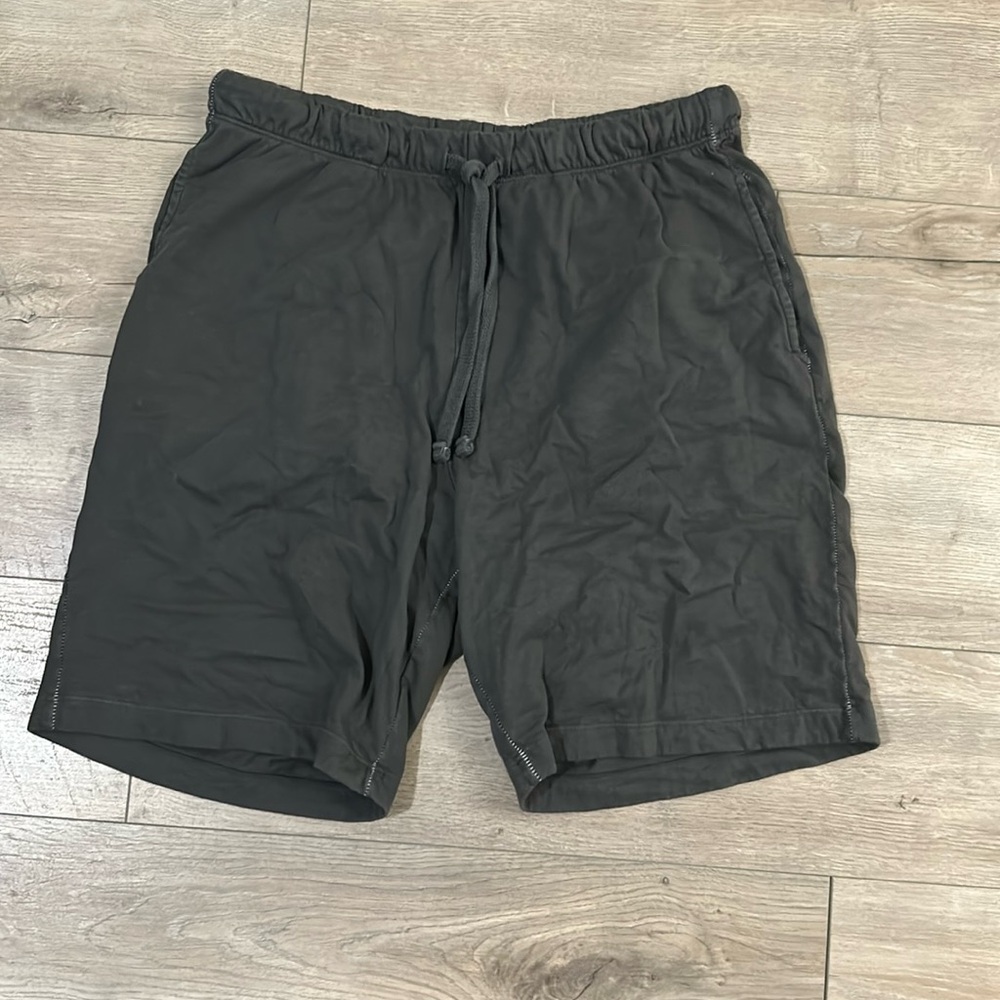 M. Singer lounge shorts.